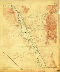 Las Cruces 1893 topographic map thumbnail