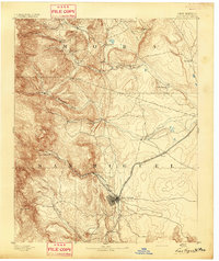 Las Vegas 1893 topographic map thumbnail