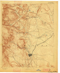 Las Vegas 1893 topographic map thumbnail