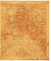 Mogollon 1912 topographic map thumbnail