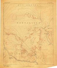 Mt. Taylor 1883 topographic map thumbnail
