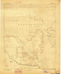 Mt. Taylor 1892 topographic map thumbnail