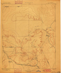 Mt. Taylor 1899 topographic map thumbnail