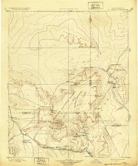 Mt. Taylor 1899 topographic map thumbnail