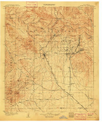 Silver City 1909 topographic map thumbnail