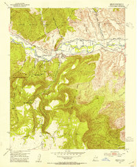 Abiquiu 1953 topographic map thumbnail