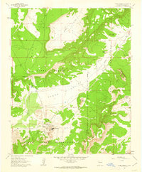 Acoma Pueblo 1961 topographic map thumbnail