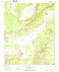 Acoma Pueblo 1961 topographic map thumbnail