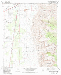 Alamogordo South 1981 topographic map thumbnail