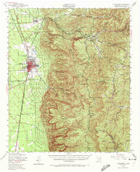 Alamogordo 1950 topographic map thumbnail