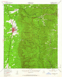 Alamogordo 1950 topographic map thumbnail