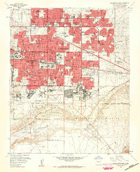 Albuquerque East 1960 topographic map thumbnail