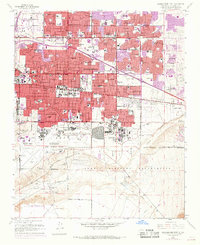 Albuquerque East 1960 topographic map thumbnail