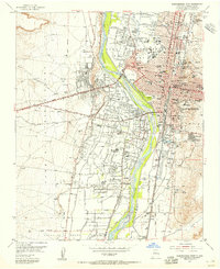 Albuquerque West 1954 topographic map thumbnail