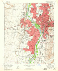 Albuquerque West 1960 topographic map thumbnail