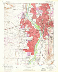 Albuquerque West 1960 topographic map thumbnail