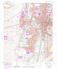 Albuquerque West 1960 topographic map thumbnail