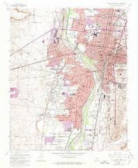 Albuquerque West 1960 topographic map thumbnail