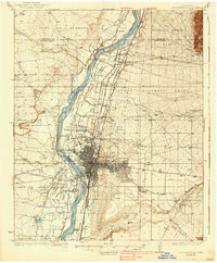 Albuquerque 1938 topographic map thumbnail