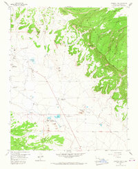 Ambrosia Lake 1957 topographic map thumbnail