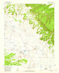 Ambrosia Lake 1957 topographic map thumbnail