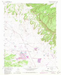 Ambrosia Lake 1957 topographic map thumbnail