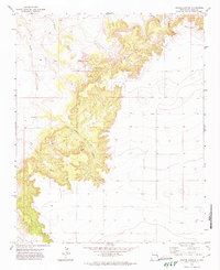 Apache Canyon 1971 topographic map preview