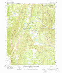 Ash Mountain 1962 topographic map thumbnail