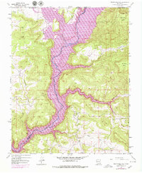 Bancos Mesa NW 1954 topographic map thumbnail