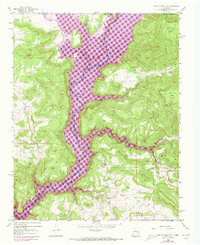 Bancos Mesa NW 1954 topographic map thumbnail