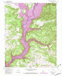 Bancos Mesa NW 1954 topographic map thumbnail