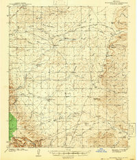 Bandanna Point 1943 topographic map thumbnail
