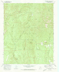 Bear Springs Peak 1970 topographic map thumbnail
