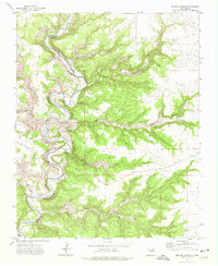Beaver Canyon 1971 topographic map thumbnail