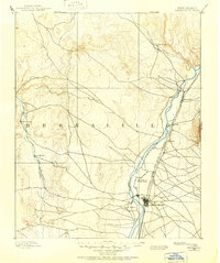 Bernalillo 1888 topographic map thumbnail