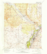 Bernalillo 1954 topographic map thumbnail