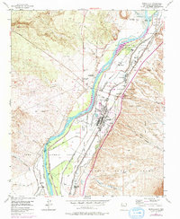 Bernalillo 1954 topographic map thumbnail