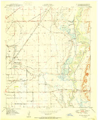Bitter Lake 1950 topographic map thumbnail