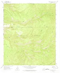 Bonner Canyon 1963 topographic map thumbnail