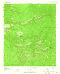 Bonner Canyon 1963 topographic map thumbnail