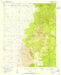 Bosque Peak 1954 topographic map thumbnail