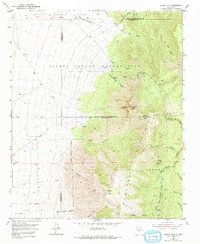 Bosque Peak 1954 topographic map thumbnail