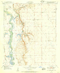 Bottomless Lakes 1950 topographic map thumbnail