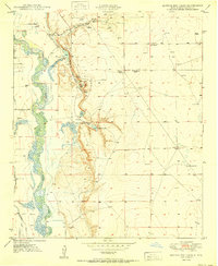 Bottomless Lakes 1950 topographic map thumbnail