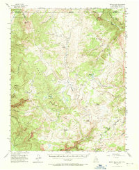 Brazos Peak 1955 topographic map thumbnail