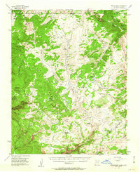 Brazos Peak 1955 topographic map thumbnail