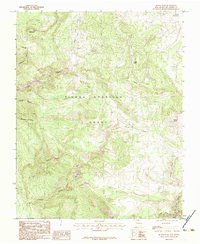 Brazos Peak 1983 topographic map thumbnail