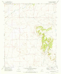 Bueyeros NE 1973 topographic map thumbnail