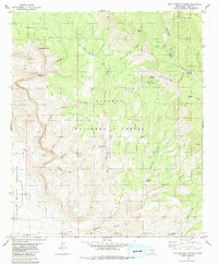 Bug Scuffle Canyon 1981 topographic map thumbnail