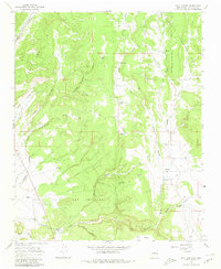 Bull Canyon 1966 topographic map thumbnail